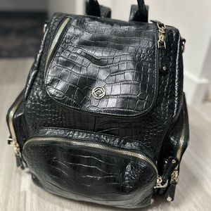 Kerikit Amber Croc Midi backpack